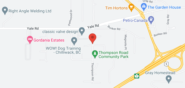 map of 10029 THOMPSON ROAD